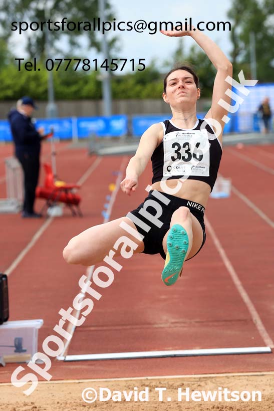Senior Womens long jump, 2024 Northern Senior and Under-20s Track and Field Champs, Middlesbrough.  Photo: David T. Hewitson/Sports for All Pics